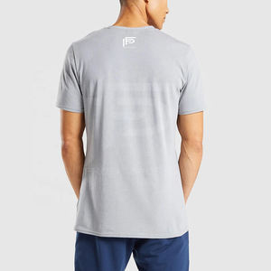 เสื้อยืดผ้าคอตตอนผสมโพลีเอสเตอร์เสื้อยืดพิมพ์ลายแห้งเร็วผลิตจากโรงงาน - Product Image 3