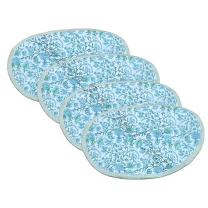Bonne Qualité À La Main Main Bloc D'impression Premium Coton Table Ronde Serviette En Stock - Product Image 3