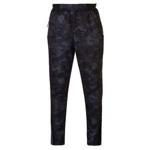 Pantalones de chándal de secado rápido para hombre, pantalones deportivos elásticos ligeros transpirables, cintura media de Color sólido, estilo informal, pierna recta, seda helada - Product Image 1