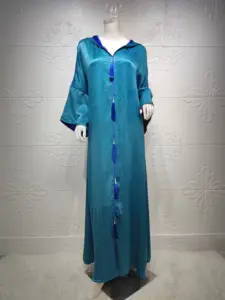 Coppia etnica africana abbigliamento donna musulmana Abaya e abiti lunghi Plus Size Khamis abbigliamento islamico arabo Thobe