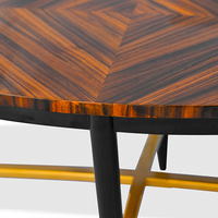 Mesa de Centro Moderna y Duradera de Madera Sólida de Palisandro y Caoba para Sala de Estar, Muebles OEM, Proveedor Mayorista Personalizado
