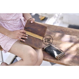 LW Women's Genuine Leather Large Capacity Brand <b>Wallet</b> Long Style Card Holder Zipper Hand Purses for Ladies - Product Image 2