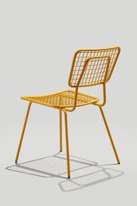 Silla Rely, diseño moderno, silla de comedor de alambre de hierro y metal, suministro directo de fábrica de Foshan Home Decor - Product Image 3