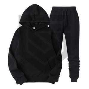 Vêtements de sport décontractés pour hommes XS-XL pull à capuche pantalon deux pièces ensemble sweats légers avec motif solide et imprimé - Product Image 6