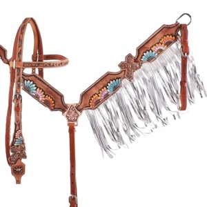 Cabeza occidental de cuero de vaca 100% hecha a medida, calidad superior, pintada a mano, con cuello de pecho, fabricante - Product Image 1