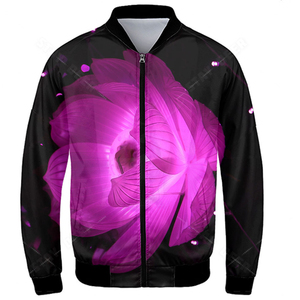 2024 <b>Winter</b> Custom Design Digital Printing <b>Waterproof</b> Breathable Eco-Friendly Reversible Slim High Street Bomber <b>Jacket</b> <b>Men</b> 100% - Product Image 2