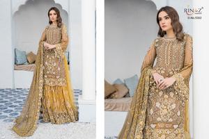 Dernier concepteur attrayant lourd Rangoli soie multi fil & Zari broderie travail Salwar Kameez avec Dupatta fournisseur mondial - Product Image 5