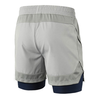 Shorts de yoga décontractés pour hommes en dentelle respirante, à compression, double couche, avec poche, écologiques, séchage rapide, été, 100% coton