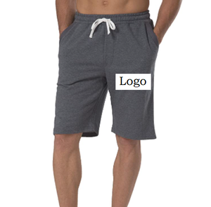 Pantalones cortos elásticos de punto para hombre, Shorts de algodón, informales, con cordón, para correr en el gimnasio - Product Image 3