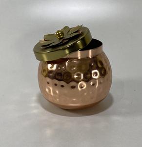 2023 pot et récipient de bougie votive décoratifs en métal de vente chaude avec couvercle en métal - Product Image 2