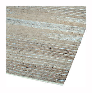 Tapis en jute argenté élégant et sophistiqué fait à la main avec des tapis et des ensembles luxueux à motif abstrait - Product Image 1