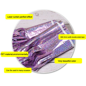 Fondale Metallico con Frange Luccicanti per Decorazione di Matrimoni e Feste, Sfondo per Foto, Tenda Glitterata Dorata - Product Image 6