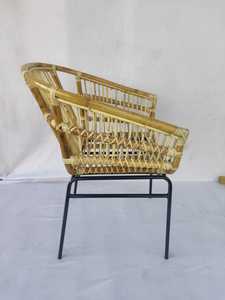 เก้าอี้เลานจ์หวายธรรมชาติสไตล์โมเดิร์นกันน้ำสำหรับสระว่ายน้ำหรือชายหาดสำหรับการพักผ่อนกลางแจ้งหรือห้องนั่งเล่นเฟอร์นิเจอร์โรงแรม - Product Image 4