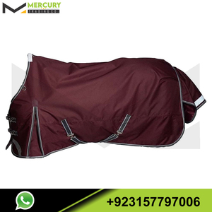 卸売馬シーツカスタムロゴヘビーウェイトターンアウトラグホースフルネックコンボ通気性防水ブランケット冬用 - Product Image 6