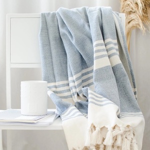 Vente en gros rapide 100% coton biologique Gots certificat sec plus grand microfibre fabricant indien pas cher prix vacances serviettes de plage - Product Image 2