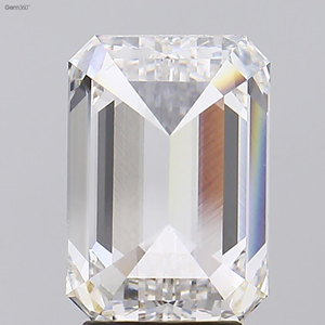 F Color VS1 taille de la clarté 4.08Ct diamant poli en forme d'émeraude HPHT-CVD diamant bijoux diamants en vrac - Product Image 2