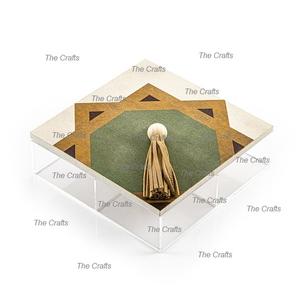 กล่องอะคริลิคพร้อมฝาไม้กล่องช็อคโกแลตสำหรับเสิร์ฟเครื่องครัว - Product Image 3