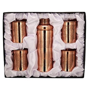 Top Leading Design Copper Water Bottle 1000ml Eco-Friendly American Style High Standard Home Decorative <b>Drinkware</b> Durable - Product Image 6