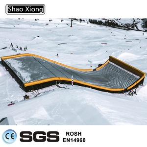 Rampe gonflable en forme de coin pour BMX, skateboard, saut à vélo, scooter, parc de figures, rampe d'atterrissage gonflable pour enfants - Product Image 4