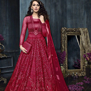 Robes de mariée Bollywood de créateur Inde Robe Anarkali Lacha Salwar Kameez pakistanais Shopping en ligne Inde 2022 - Product Image 1