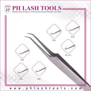 Eyelash Extensionแหนบ,ปริมาณTweezer 6มม.45องศาPro,แหนบEyelash Extensionสแตนเลสสตีลแหนบสำหรับขนตา - Product Image 4