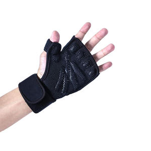 Venta al por mayor baratos personalizados guantes de gimnasio sin dedos de neopreno entrenamiento levantamiento de pesas guantes de gimnasio de silicona Fitness entrenamiento accesorio Unisex - Product Image 6