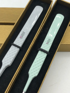 แหนบต่อขนตาสแตนเลสแบบโปรตรงเคลือบผงเครื่องมือความงามหลากสี - Product Image 6