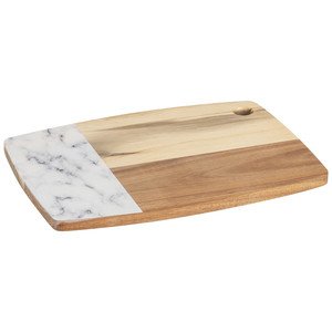 Vente en gros Planche à découper en bois et marbre Planche à fromage en bois d'acacia Planche à fromage en bois marbré Accessoires suspendus en cuir Utilisation - Product Image 3