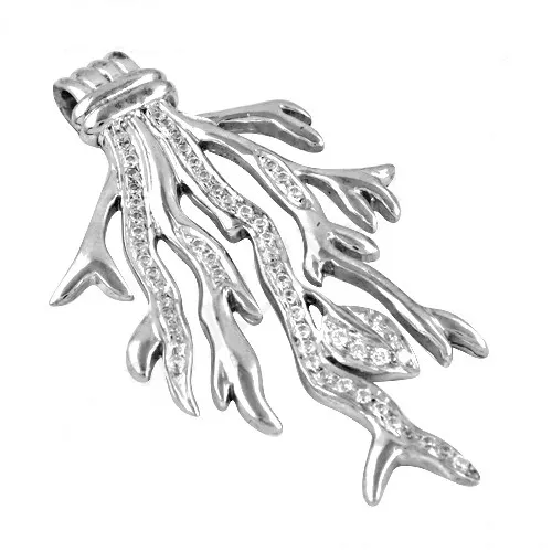 Nuova collezione di 2024 nuovo Design cubico Zirconia gemma collana In argento Sterling 925 prodotto all'ingrosso fatto a mano