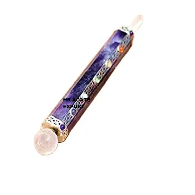 agate stone crystals best products wholesale factory price natural crystal amethyst massage wands healing stick for sale