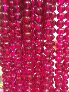 Perles de verre pastèque verte faites à la main de haute qualité perles au chalumeau en cristal - Product Image 3