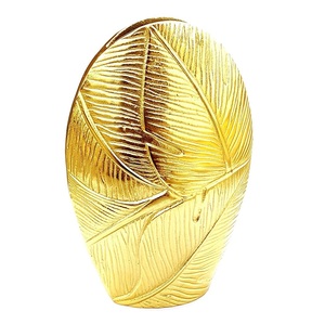 Qualité supérieure Classique Élégant Vase À Fleur En Aluminium Plaqué Or Pot De Fleur Décoratif De Mariage De Luxe Article De Designer De Vente Chaude - Product Image 5