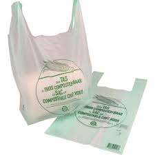 Biodegradable Bag Printed Vest Handles Bags t Shirt Shopping With Own logo Packaging Bag - Product Image 4