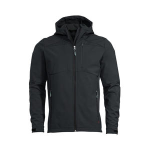 Men's Spring Autumn Soft Shell <b>Jacket</b> New Design <b>Waterproof</b> Breathable <b>Thin</b> Polyester Spandex Stand Collar Reversible Front Logo - Product Image 2
