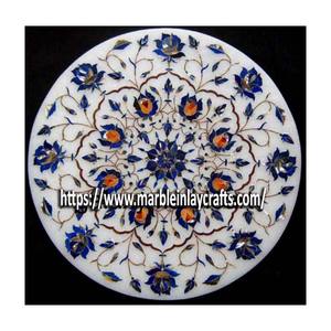 Très Beau Marbre Lapis Lazuli Motif incrusté Plaque - Product Image 1