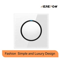 Youpin UK — mur avec interrupteurs et prises électriques, panneau en verre pour maisons, lumière modulaire, prise USB, plaque électrique, gradateur