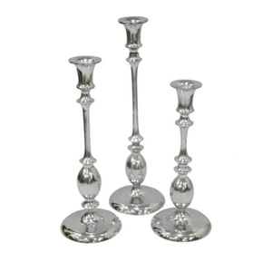 Support de bougie fini Antique en Aluminium enduit noir pour la décoration de la maison, de l'intérieur, du salon, de la fête de mariage, de la table - Product Image 2