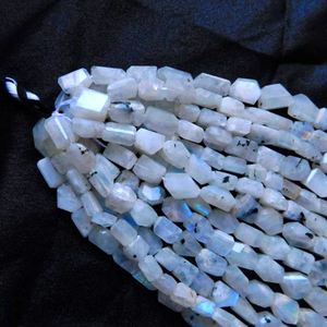 Collier en pierre de lune brute naturelle, pierre précieuse à facettes, améthyste, 3mm, vente en gros, perles - Product Image 3