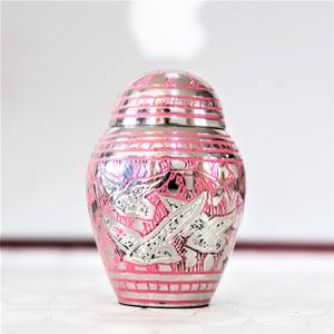 Latón Domtop pequeño azul ir a casa recuerdo cenizas urna para restos humanos contenedor de cenizas funerarias recuerdo para restos humanos - Product Image 2