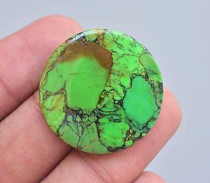 Cabujón de cobre verde turquesa, todas las formas mezcladas, envoltura de alambre, joyería, piedra turquesa para joyería - Product Image 6