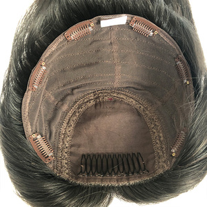 Spedizione Rapida Topper di <span class=keywords><strong>Capelli</strong></span> Europei Vergini 100% Non Trattati di Alta Qualità per Donne con <span class=keywords><strong>Capelli</strong></span> <span class=keywords><strong>Diradati</strong></span> - Product Image 6