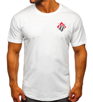 MAAZIN SPORTS T-shirt Homme Oversize Personnalisé de Haute Qualité 100% Coton Blanc Uni Manches Courtes Séchage Rapide Respirant Décontracté Sport