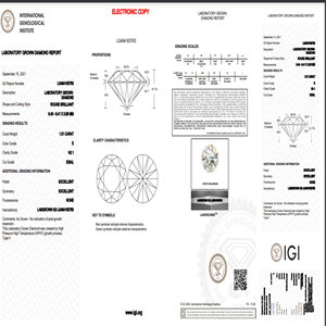 E Color ความชัดเจน VS1,ขนาด1.01Ct เพชร Labgrown ขัด,ทรงกลม HPHT-CVD เครื่องประดับเพชรเพชรหลวม - Product Image 5