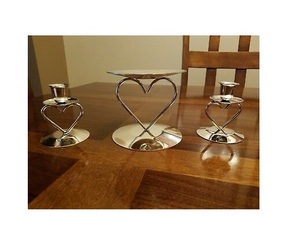 Brassworld India Handmade Taper <b>Candle</b> <b>Holder</b> <b>Tall</b> Metal Heart Inspired INS Style for Home Decoration Other <b>Candle</b> <b>Holders</b> - Product Image 1