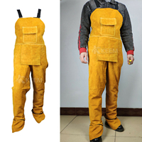 Tablier de soudage professionnel en cuir de vachette soudeur chiffons charpentier vêtements de jardin couleur marron tablier de travail