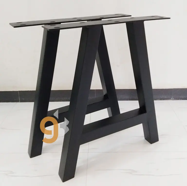Iron Industrial Dining Table Base Customized Modern Iron Metal Legs For Dining Room Metal Legs Wood Top Metal Leg