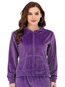 New Trending Spring warm <b>velvet</b> thick hoodie embroidery front pocket long sleeve velour hoodies sweatshirt premium Quality Hood - Product Image 4