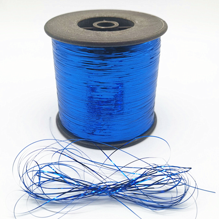 High quality colors Flat 12u 23u 1/69 1/110 M type colorful Blue gold silver flat 100% metallic yarn for weaving