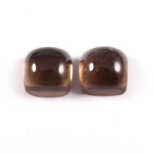 Premium hecho a mano Natural Smokey cuarzo cabujón calibrado forma de cojín piedra preciosa suelta para la fabricación de pendientes - Product Image 2
