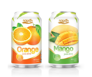 Néctar de Frutas Alto en Fibra con Trozos Suspendidos, Lata de Aluminio Elegante de 330ml, Refresco Líquido Premium, Marca Personalizada, Venta al por Mayor - Product Image 3